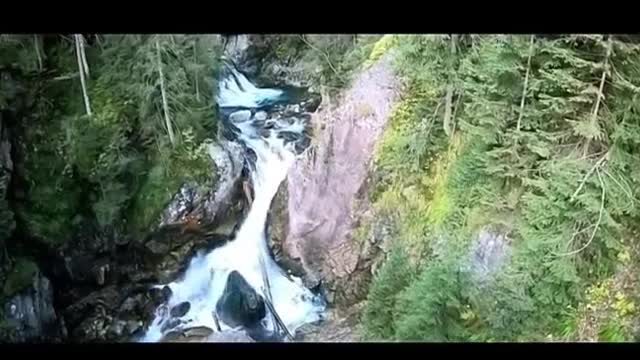 Beautiful nature footage aerial view