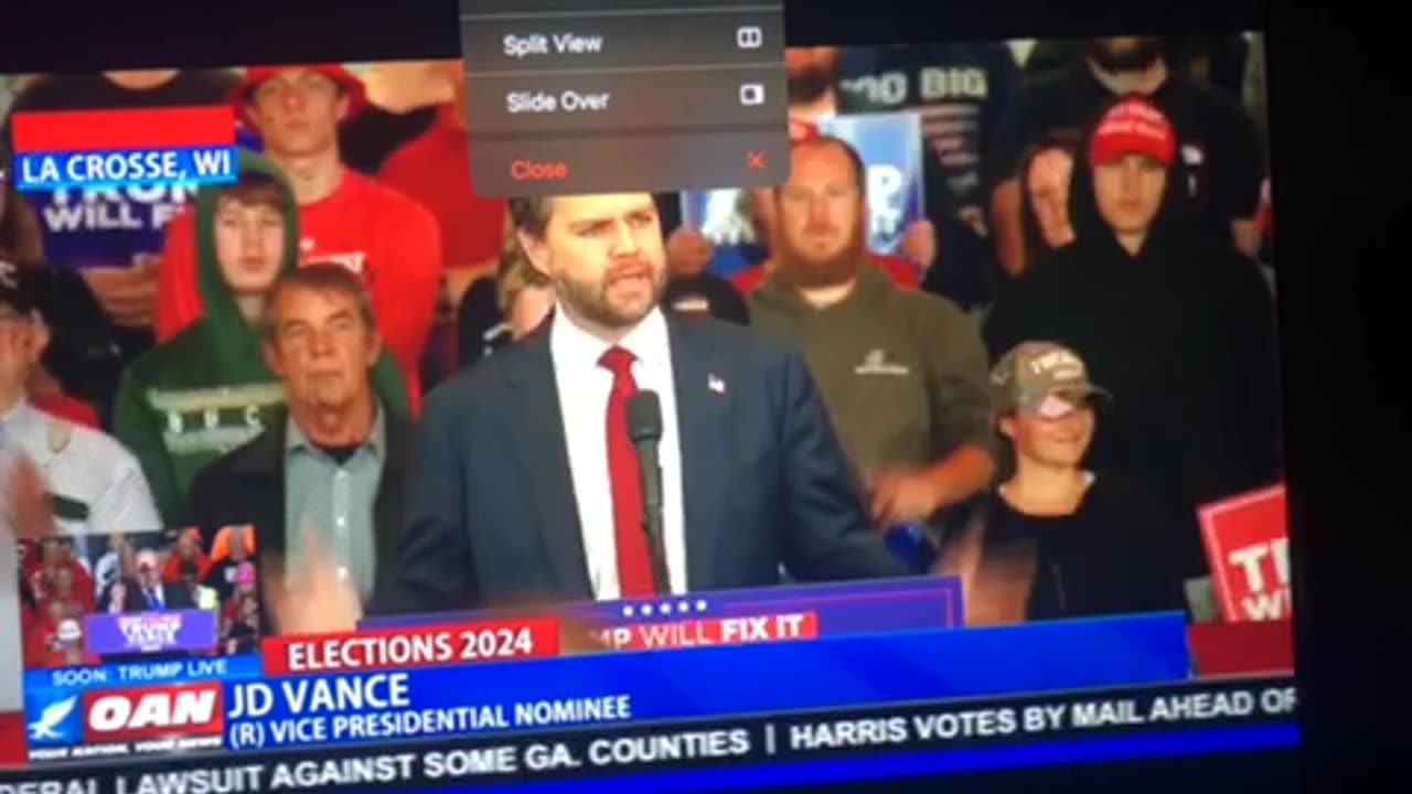 🦅 OAN common sense plan rally in Atlanta Georgia with JD Vance Monday