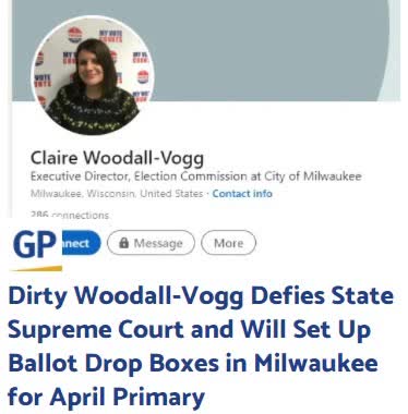 Defies State Supreme Court and Will Set Up Ballot Drop Boxes in Milwaukee for April Primary