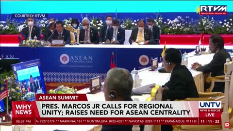 PRES. MARCOS JR CALLS FOR REGIONAL UNITY; RAISES NEED FOR ASEAN CENTRALITY