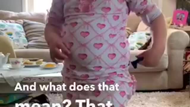 Baby Girl thinking of master paln