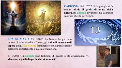 Perchè il regno animale indica il numero 13? avvertono il ritorno di Gesù? (Alberto Caccialanza)