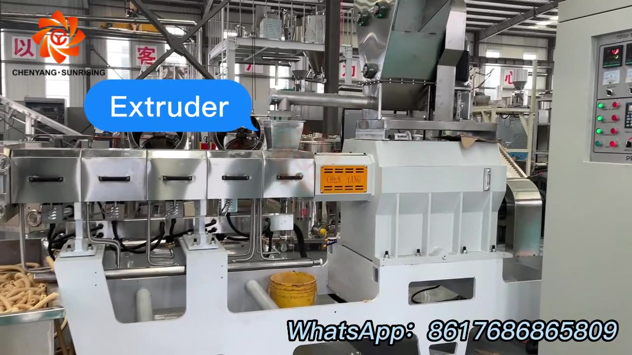 Professional New Puffed Core Filling Snack Food Extruder Making Processing Machine Line