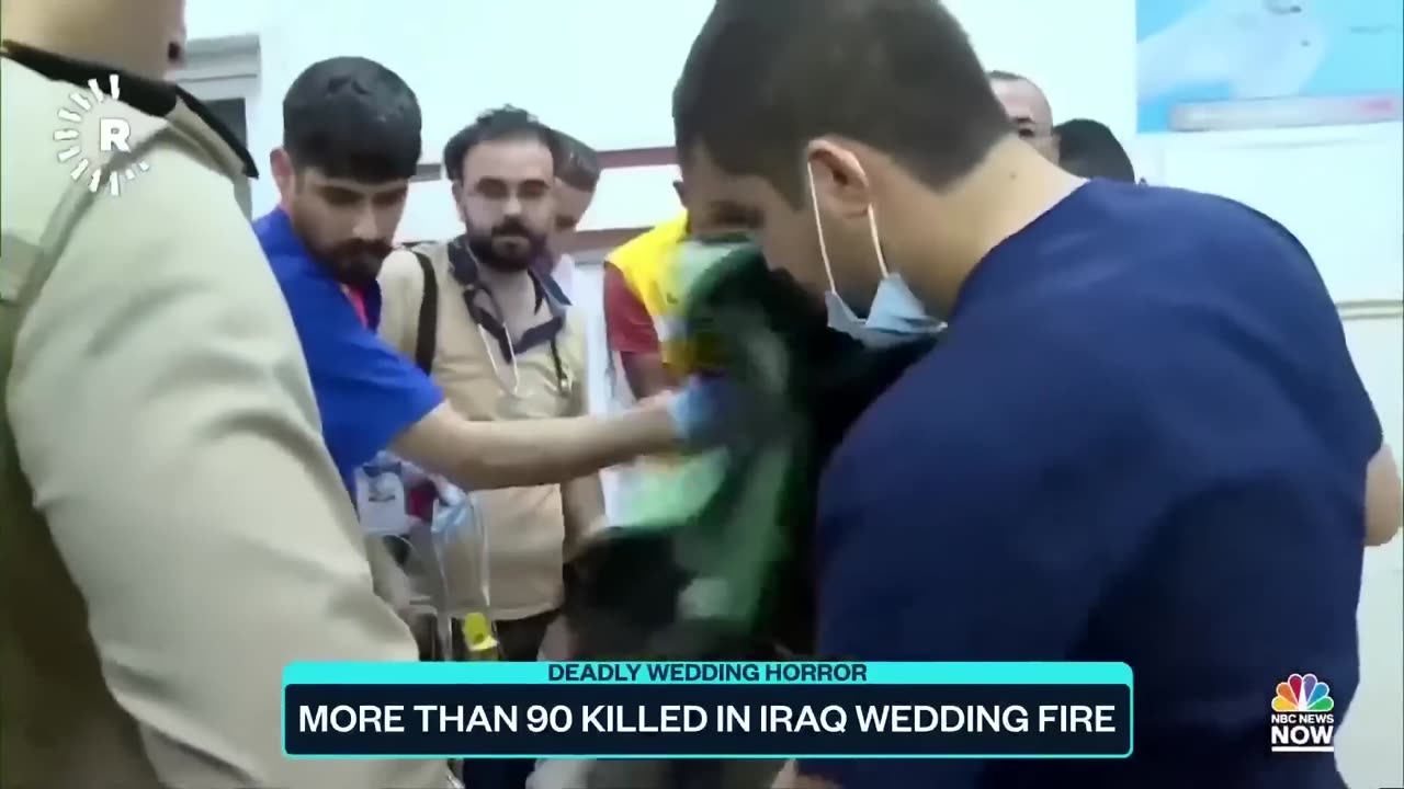 More than 90 people dead after Iraq wedding erupts in fire