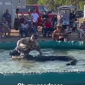 Wild moment Florida man has toe bitten off by alligator