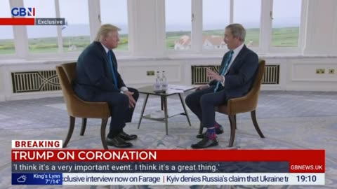 Trump on Biden's absence from the Coronation