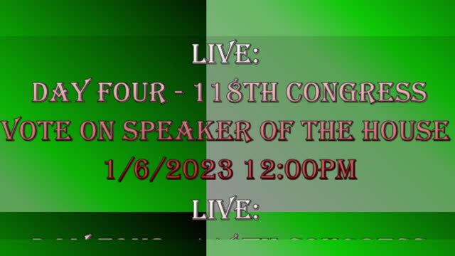 118th Congress -w/Counts - House Speaker Election Continues (Day 4 - Evening)