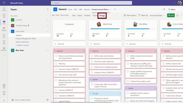 Organize, track, and collaborate with Project in Microsoft Teams