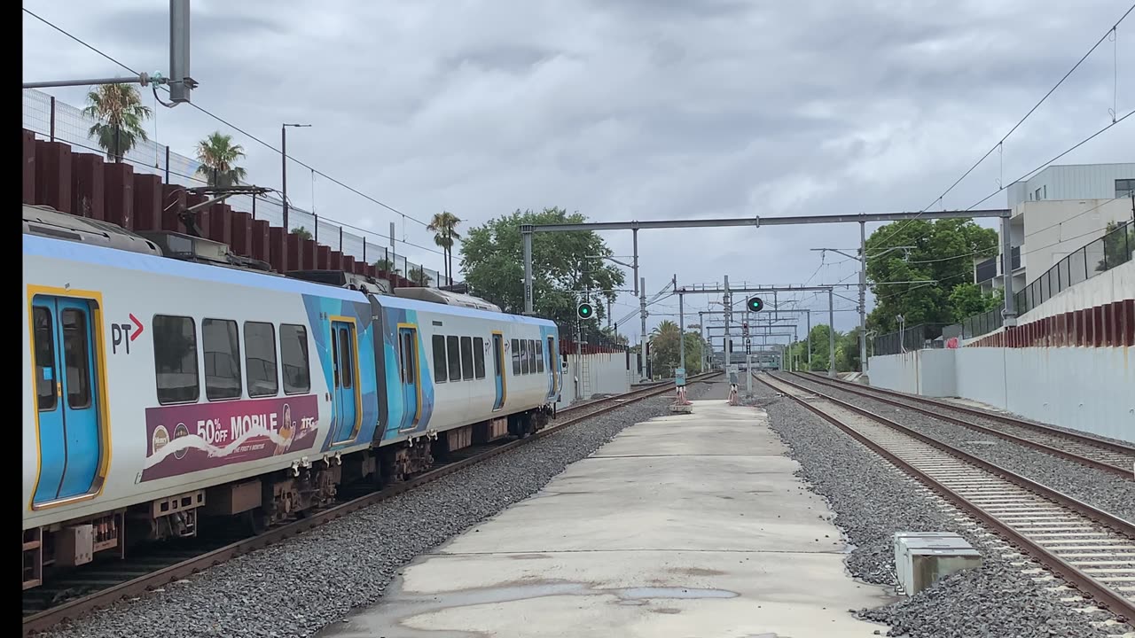 X’Trapolis with Indigenous Livery departing Bentleigh station