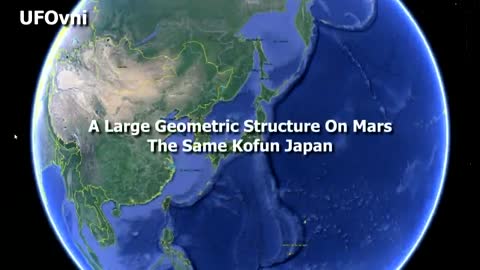 A Large Structure On Mars The Same Structure in Kofun Japan