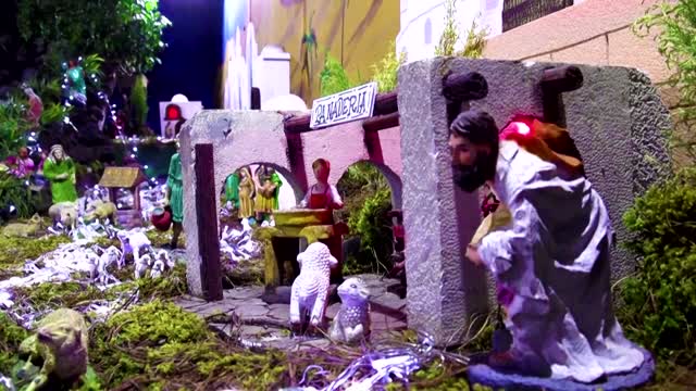 Elaborate nativity scene boosts holiday spirit in Mexico