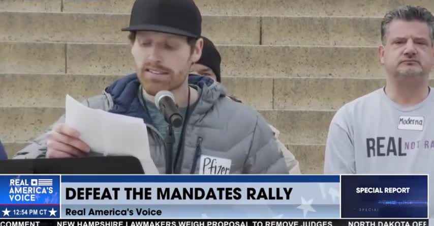 Pericarditis Victim and Mountain Bike Champion Kyle Warner Speaks at Rally Against Vaccine Mandates