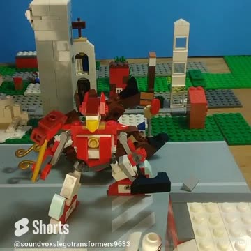 Lego Chicken Zero Mech VS Reindeer Robeast