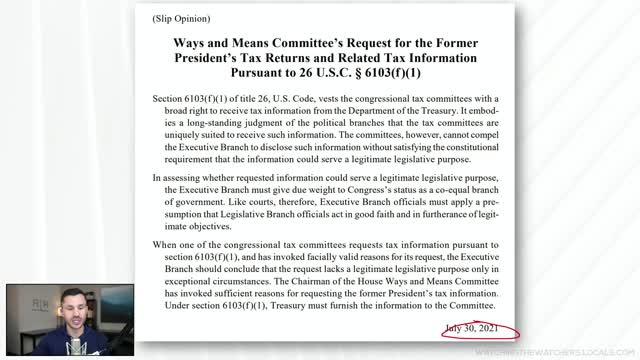 Trump Countersues House Ways & Means Committee on Taxes for Illegitimate Requests​