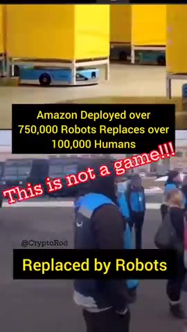 Amazon Replaces Humans with Robots