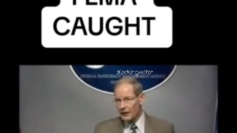 FEMA CAUGHT OUT! Faking news conference .... Sounds like a chessboard to bring in a.i