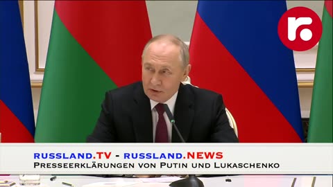 Obersten Staatsrates des Unionsstaates gaben W. Putin und A. Lukaschenko Erklärungen für die Medien