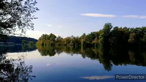 Relaxing by the lake