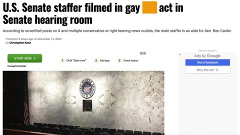 SCRIPTED SENATE SCANDAL- SABOTAGE THE SYSTEM IS HOW YOU BRING IN INTERNATIONAL COMMUNISM