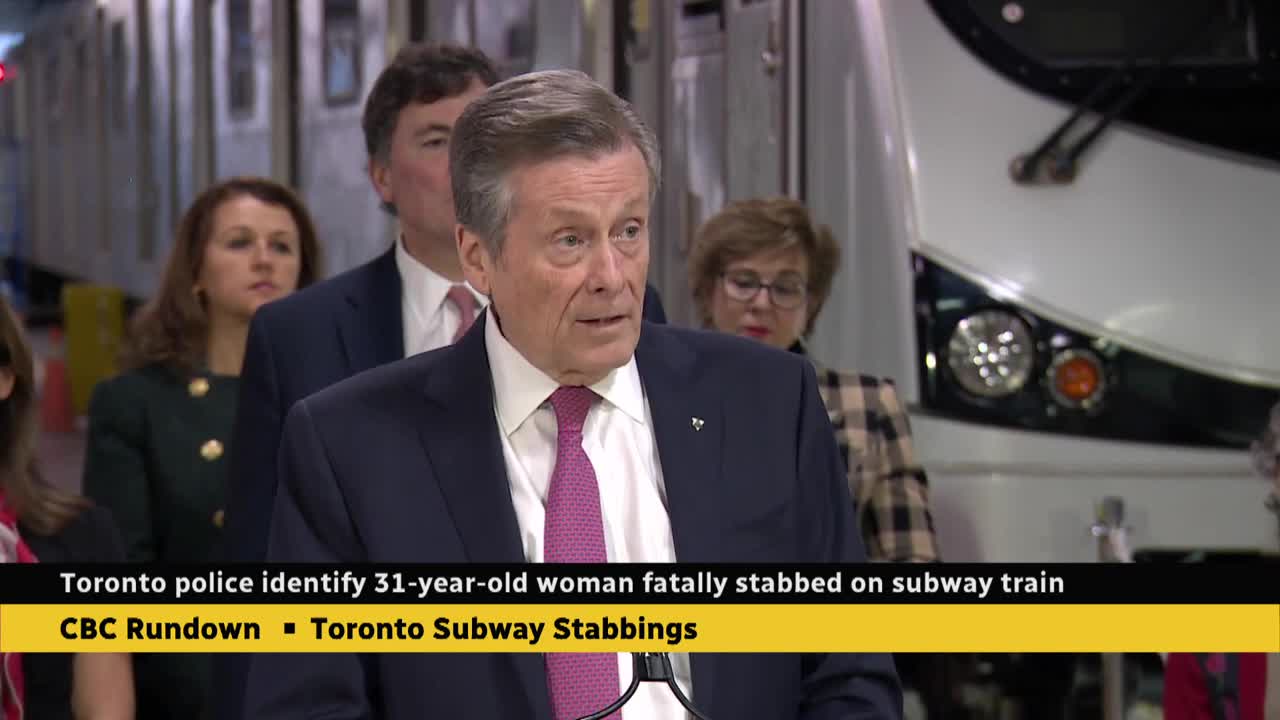 Police confirm Toronto woman was fatally stabbed on subway train