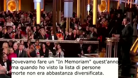 Ricky Gervais al 2020 Golden Globes Awards - Sembrava scherzasse e invece...