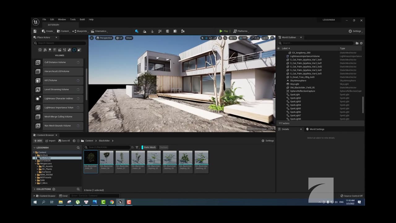 LEARN TO UNREAL ENGINE 5 FOR ARCHVIZ - LESSON 4: LIGHTING - BAKE LIGHTING