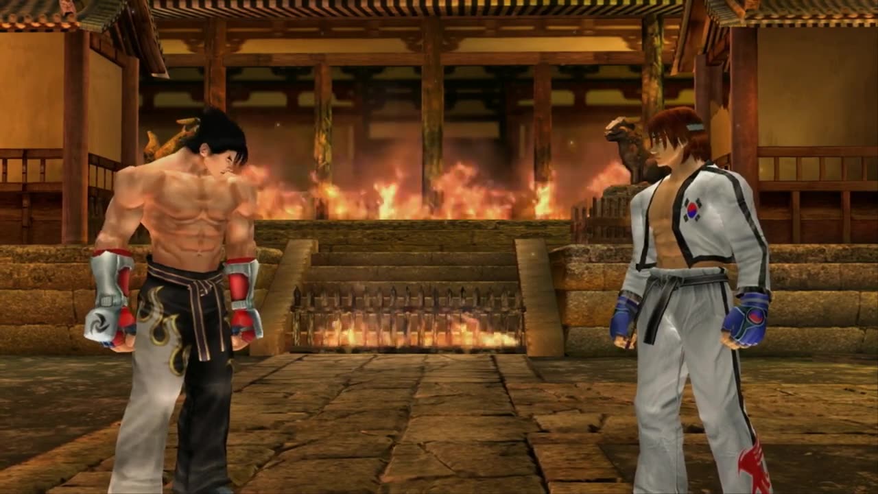 TEKKEN 5 Jin Vs Hwoarang - Japanese Fandub