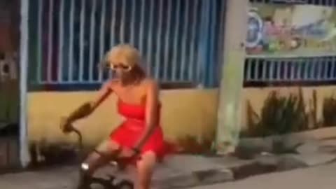 being chased by a dog