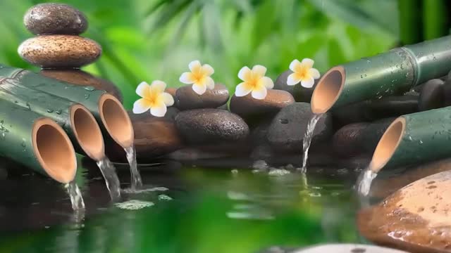 🔴 Beautiful Relaxing Music • Peaceful Piano Music • Water Music & Bird Music | Meditation