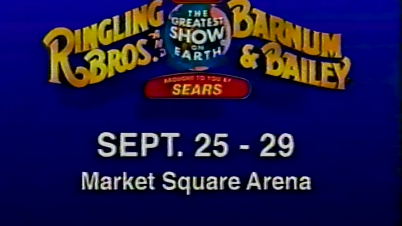 September 1996 - The Ringling Brothers Adventure Comes to Market Square Arena