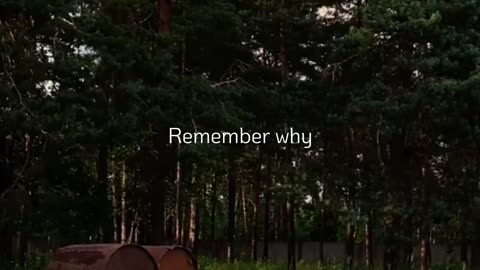 Remember why.