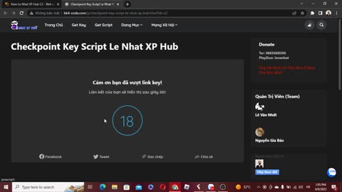 How To Get Key Script Le Nhat XP Hub | Lê Văn Nhất XP