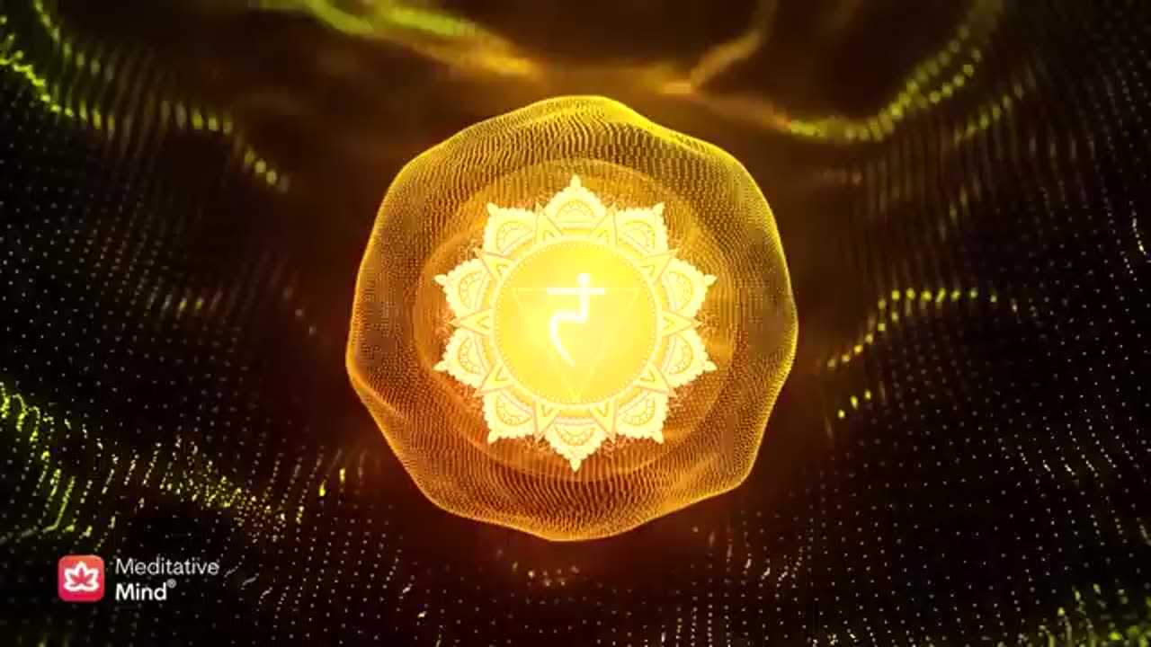 SOLAR PLEXUS CHAKRA Healing Vibrational Sound Bath w/ Ocean Sounds | 7 Chakras Meditation Music