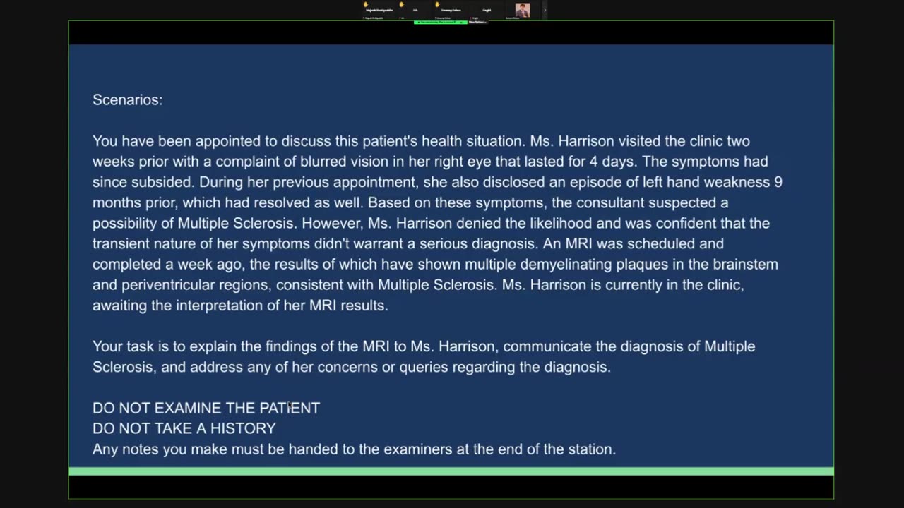 ST4.Talk to a lady with blurred vision who is diagnosed to have MS based on MRI.mp4