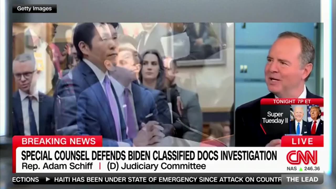 Adam Schiff CONFRONTED Over His Attacks On Robert Hur's Report On Dementia Joe