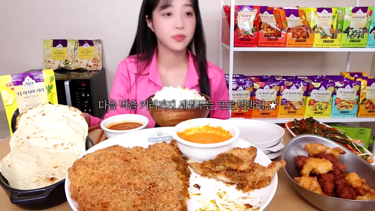 40cm giant pork cutlet-!😳 7 types of pork cutlet and curry mukbang