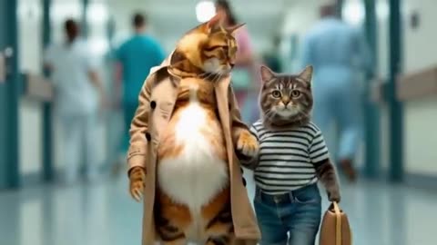 😻Cute Cats at the Doctor's Office🩺 - Funny Cats Doing Human Things