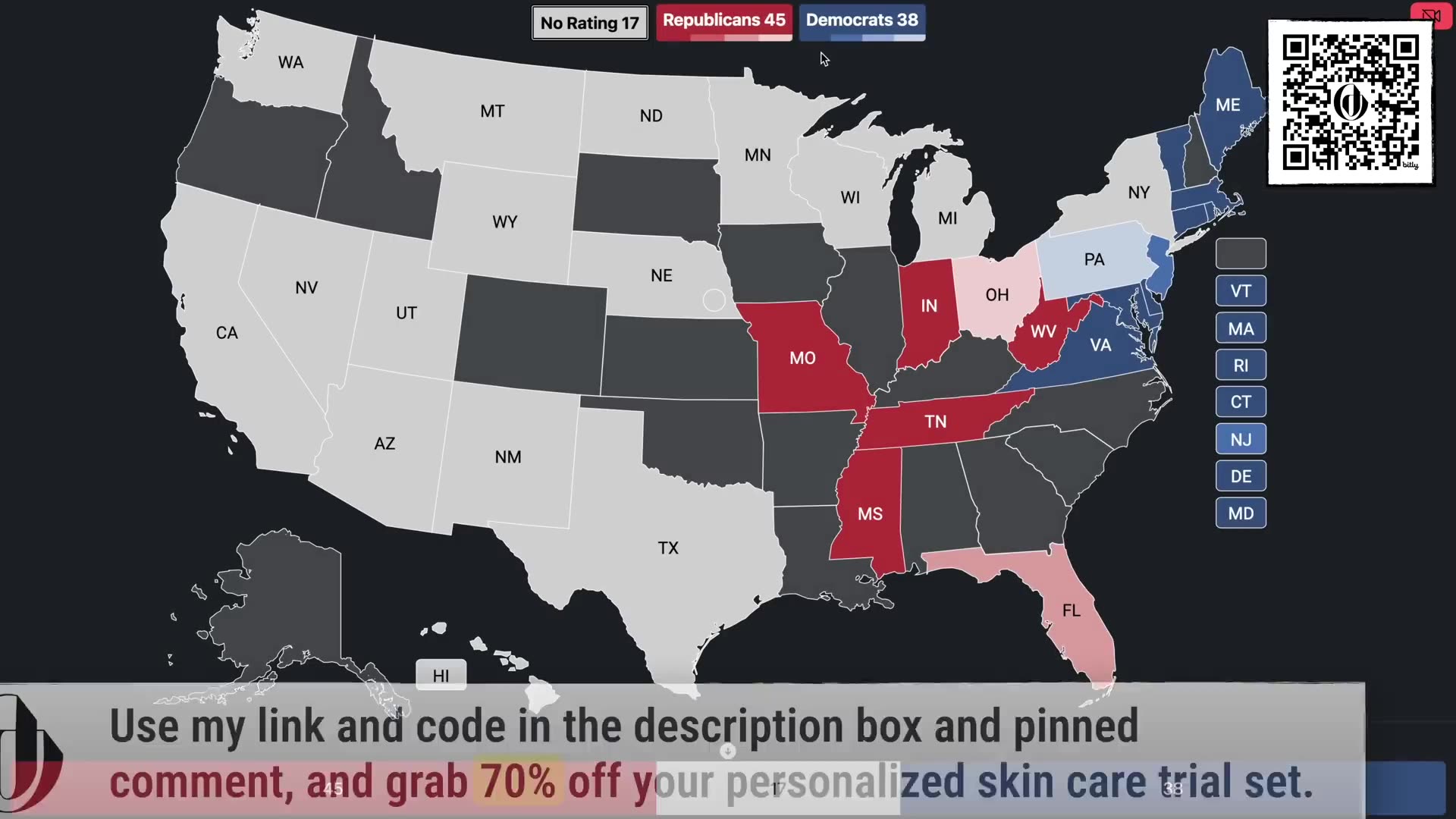 [20241024] The 2024 US Senate Map Based on the Latest Polls in EVERY