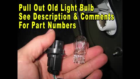 Toyota Camry How To Change Tail Light Bulbs 2012 To 2017 XV50 7th Generation With Part Numbers