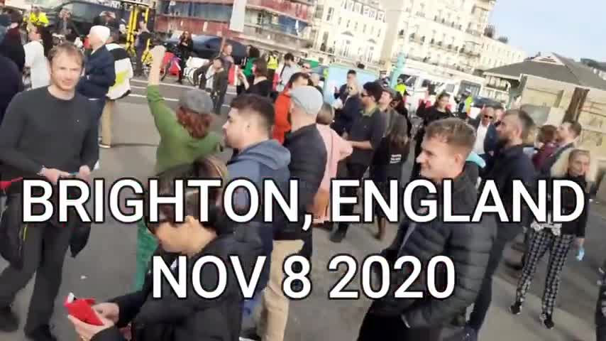 ANTI-LOCKDOWN RALLY, BRIGHTON, ENGLAND | NOV 8, 2020