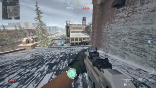 CoD MW SnD - Cooked Grenade Over Roof Gets a Compliment