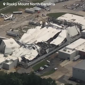 North Carolina - Pfizer pharmaceutical plant damaged by large tornado