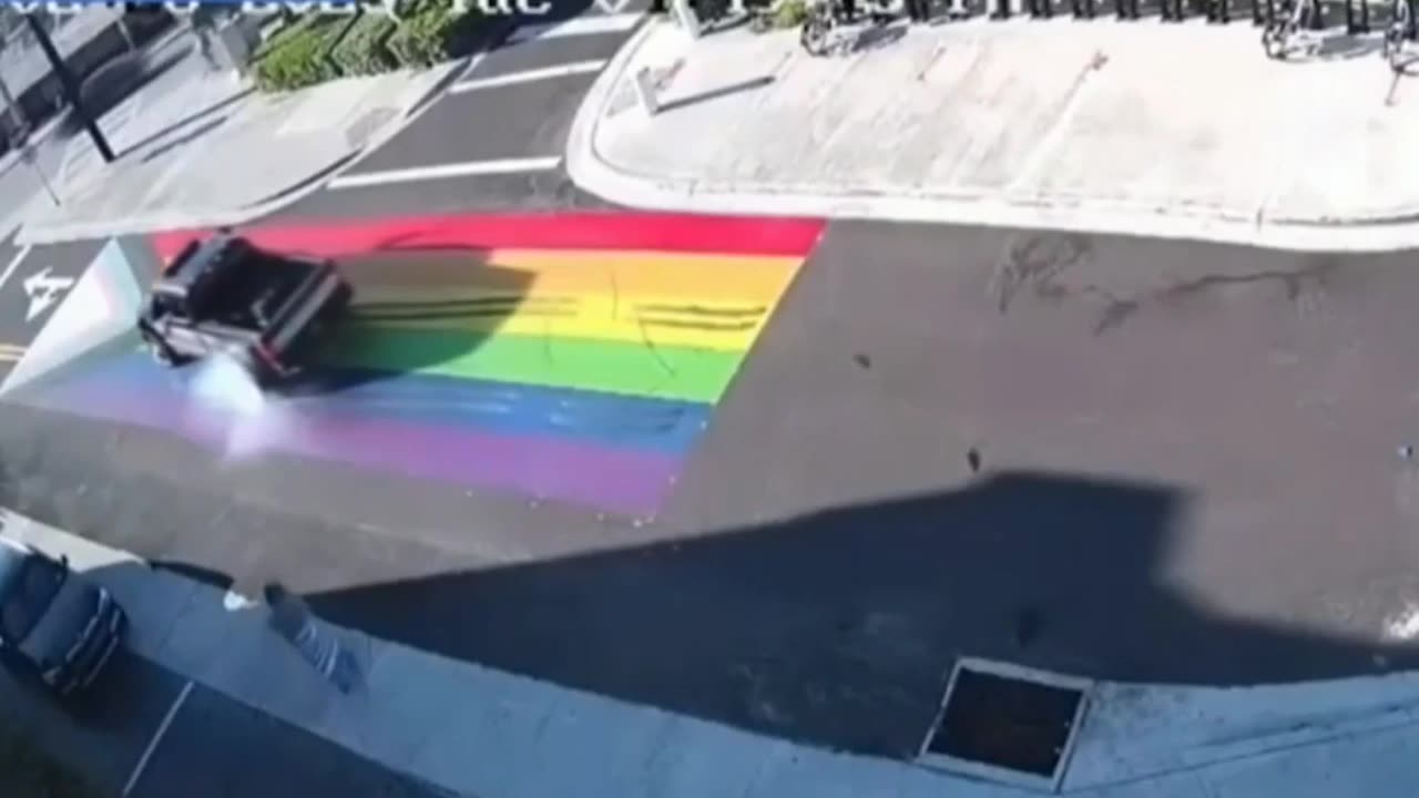 Pride Flag Burnout