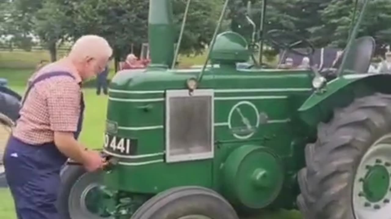 How to start an old tractor