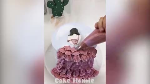 Awesome Dress Cake Decorating Ideas for Wedding | Perfect Cake Decorating Tutorials