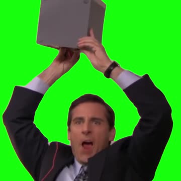 Michael Scott With Speaker “Everybody Dance Now” | Green Screen