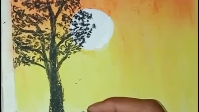 oil pastel drawing#easy and beautiful scenery#short#sk drawing# like share and subscribe🥰