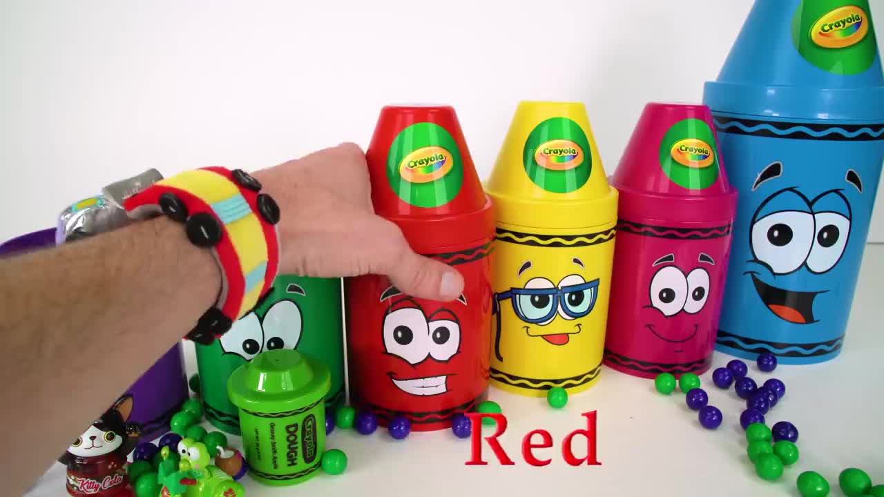 Best Toy Learning Video for Toddlers and Kids Learn Colors with Surprise Crayons!