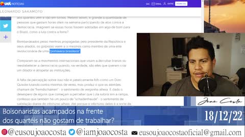 Bolsonaristas acampados na frente dos quartéis não gostam de trabalhar?