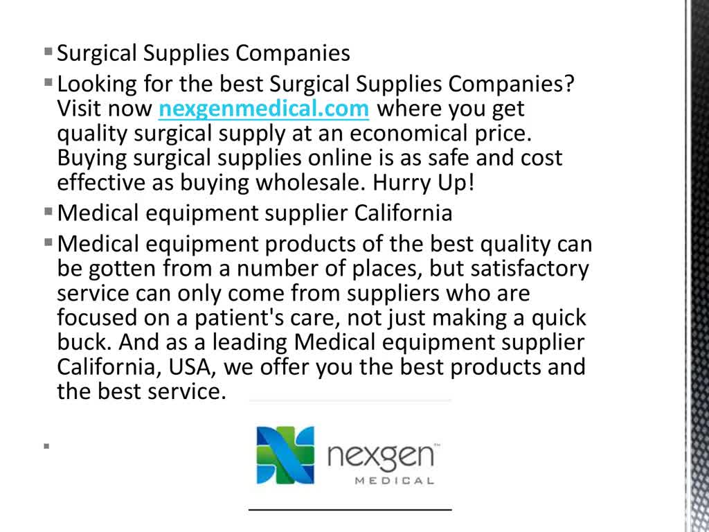 Reliable Medical Equipment Supplier - Medical Equipment Supplier